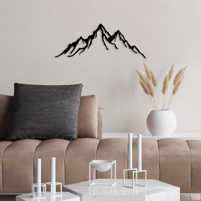Wallity Mountain - 11 Escultura de pared negra